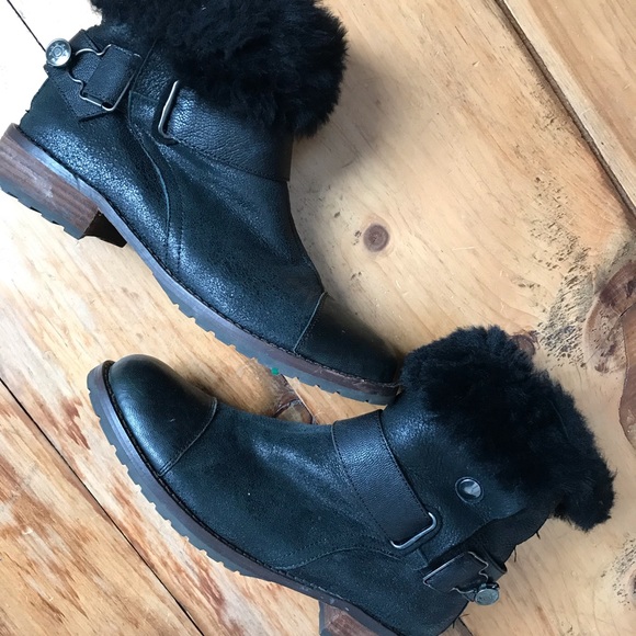 Matt bernson shearling lined moto boots - Picture 5 of 8